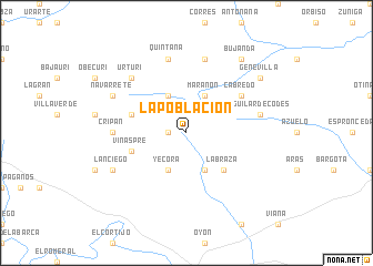 map of Lapoblación