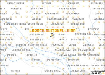 map of La Pocilguita del Limón