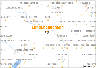 map of La Pola de Gordón
