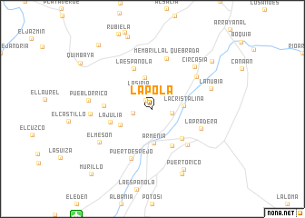 map of La Pola