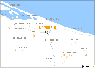 map of La Porfia