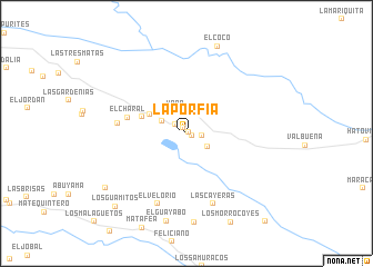 map of La Porfía