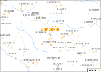 map of La Porfía