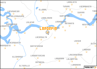 map of La Porfía