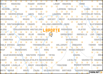 map of Laporte