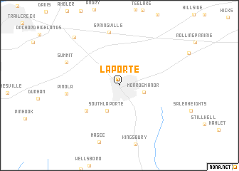 map of LaPorte