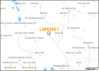 map of Laposrét