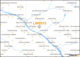 map of La Poste