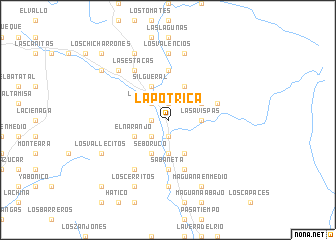 map of La Potrica
