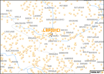 map of Lapovići