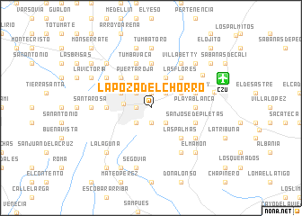 map of La Poza del Chorro