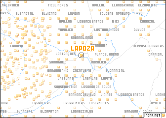 map of La Poza