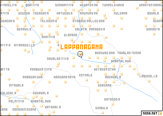 map of Lappanagama