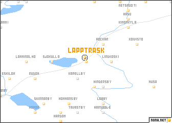 map of Lappträsk