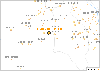 map of La Praderita
