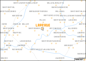 map of Laprade