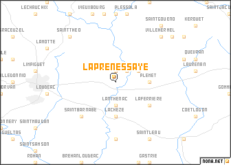 map of La Prénessaye