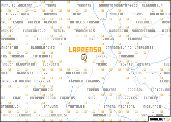 map of La Prensa