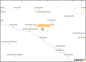 map of La Presa