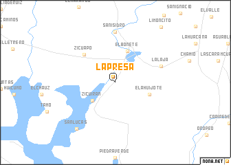 map of La Presa