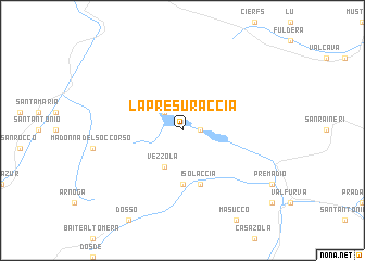 map of La Presuraccia