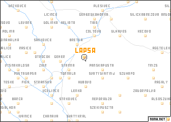 map of Lapša