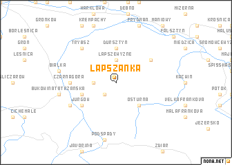 map of Łapszanka