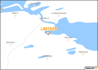 map of Laptëvo