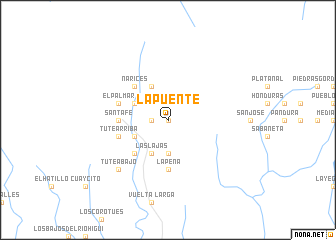 map of La Puente