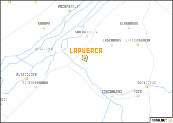 map of La Puerca