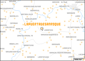 map of La Puerta de San Roque