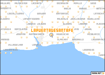 map of La Puerta de Santa Fe