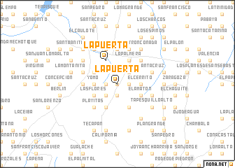 map of La Puerta