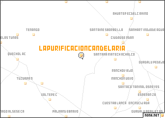 map of La Purificación Candelaria