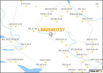 map of Lapushnitsy
