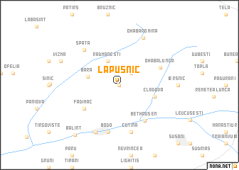 map of Lăpuşnic