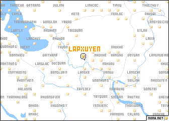 map of Lạp Xuyên