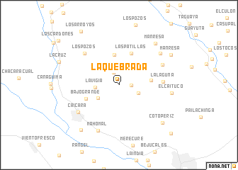 map of La Quebrada