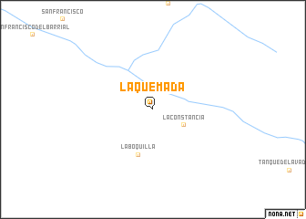 map of La Quemada