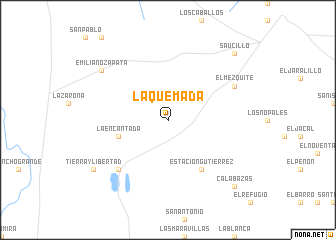 map of La Quemada