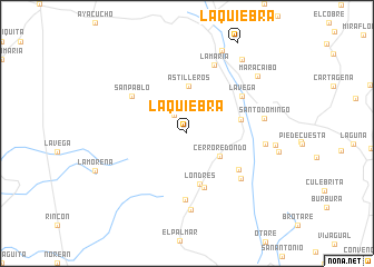 map of La Quiebra