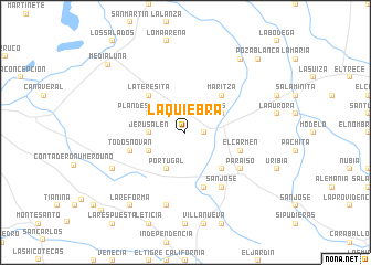 map of La Quiebra