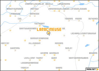 map of La Racineuse