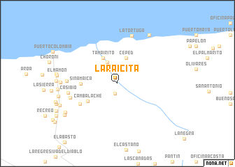 map of La Raicita