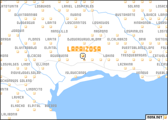 map of La Raizosa