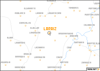 map of La Raíz