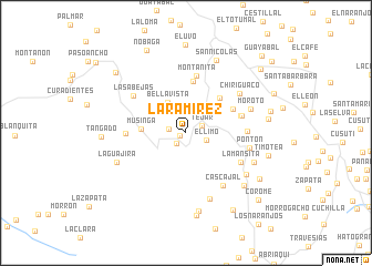 map of La Ramírez