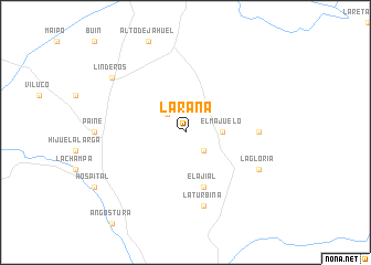 map of La Rana
