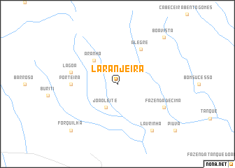 map of Laranjeira