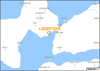 map of Larantuka